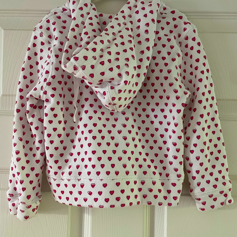Roller Rabbit Girls Heart Hoodie Full Zip Up